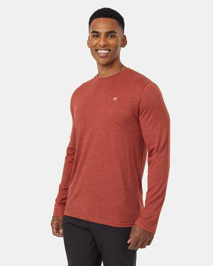 Red-Mens-Long-Sleeve-Crew-Neck-Sweatshirt