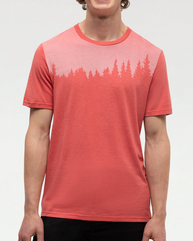 Red-Regular-Fit-Crew-Neck-T-shirt