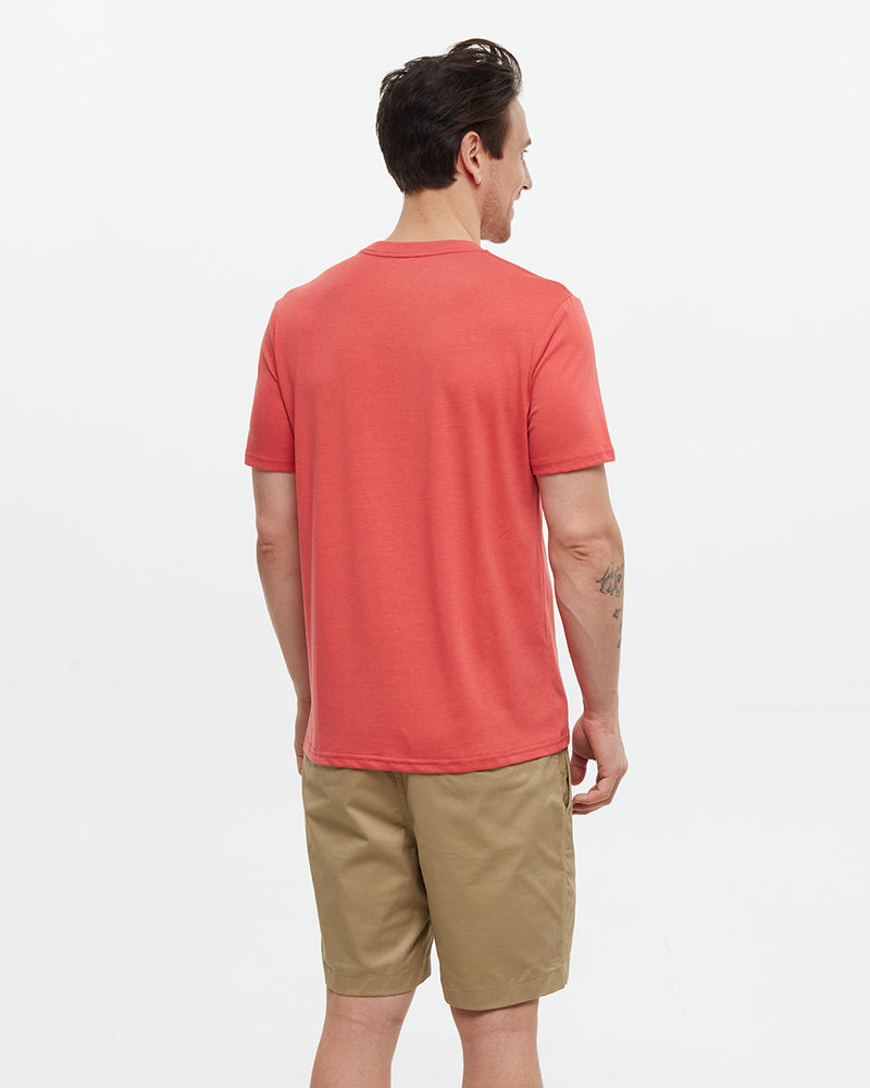 Red-Regular-Fit-Printed-Graphic-T-shirt