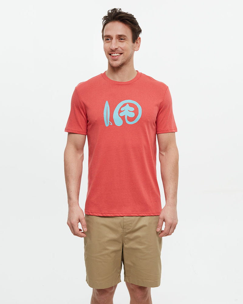 Red-Regular-Fit-Printed-Graphic-T-shirt