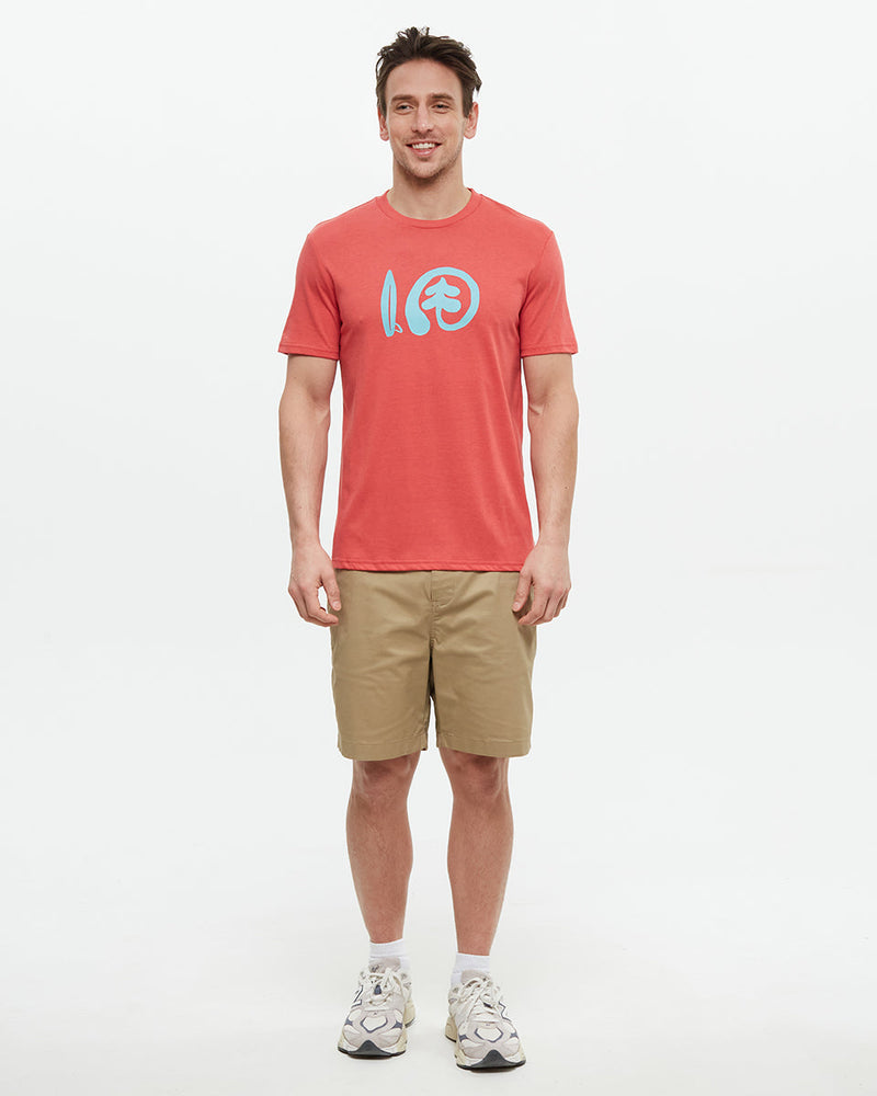 Red-Regular-Fit-Printed-Graphic-T-shirt