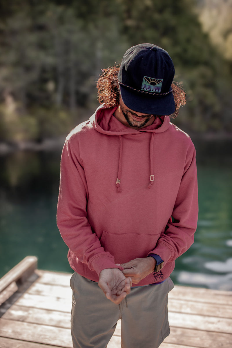 Red-Relaxed-Graphic-Hoodie