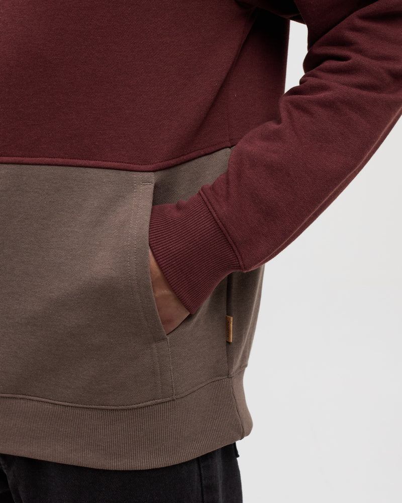 Red-TreeFleece-Relax-Fit-Color-Block-Hoodie