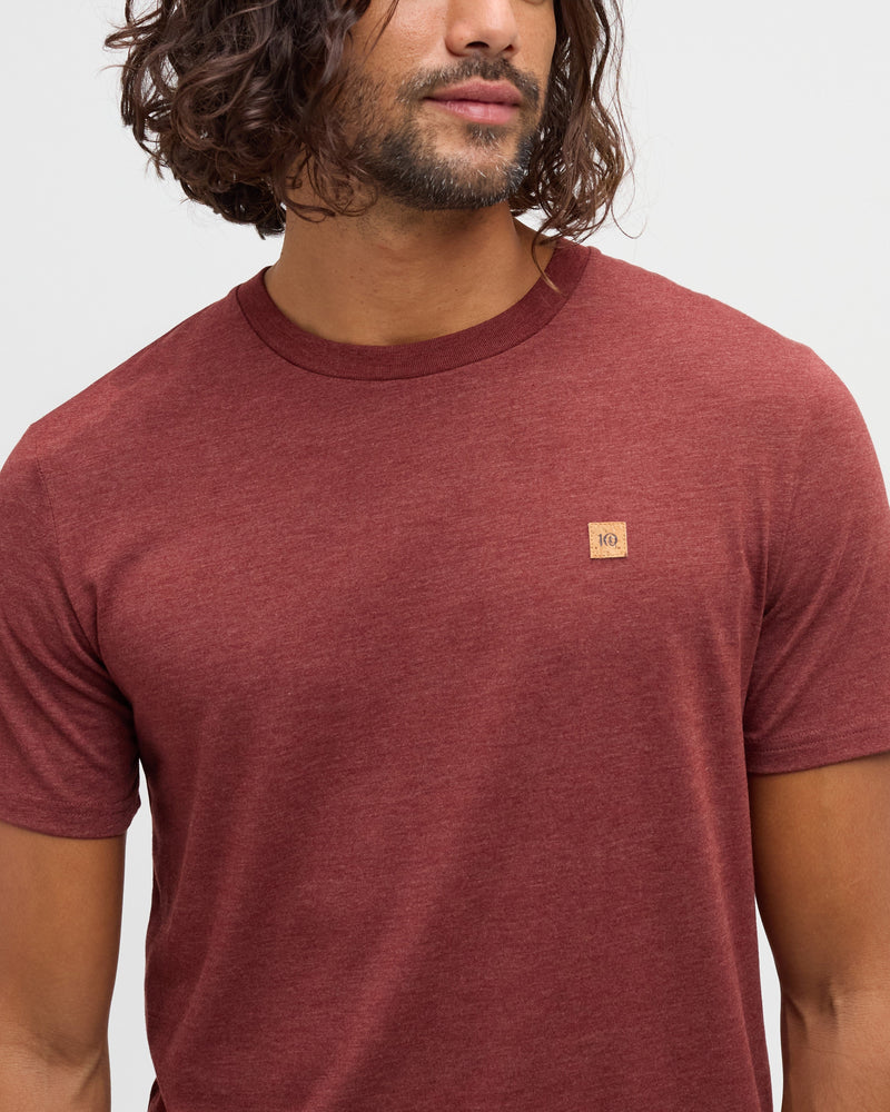 Red-Treeblend-Regular-Fit-Crew-Neck-T-shirt