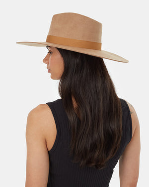 Brown-Recycled-Wool-Fedora-Hat