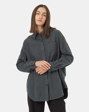 Green-Womens-Organic-Cotton-Longsleeve-Button-Down