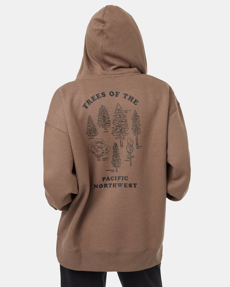 Brown-Organic-Cotton-Printed-Graphic-Full-Zip-Hoodie