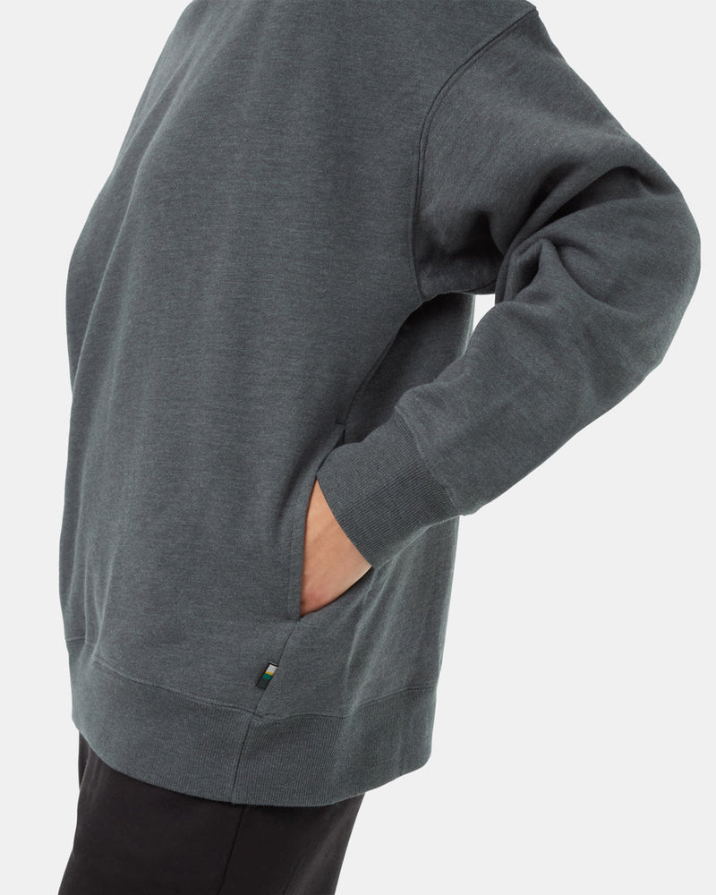 Green-Organic-Cotton-Mock-Neck-Oversized-Fit-Sweatshirt