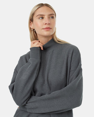 Green-Organic-Cotton-Mock-Neck-Oversized-Fit-Sweatshirt