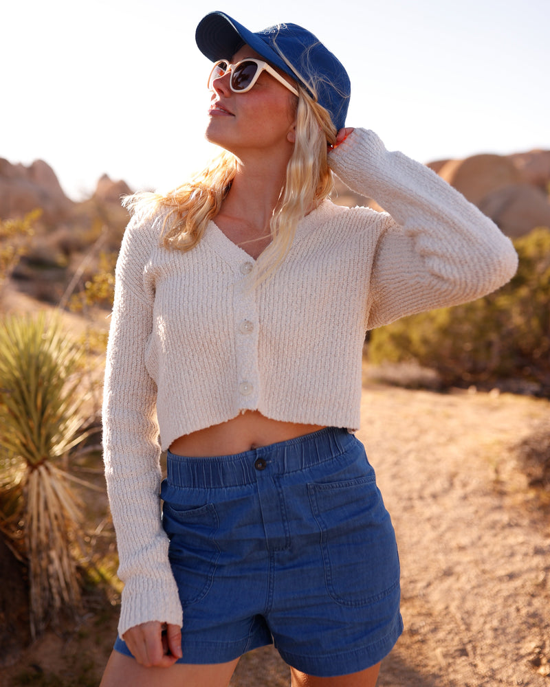 White-Highline-Boucle-Cardigan