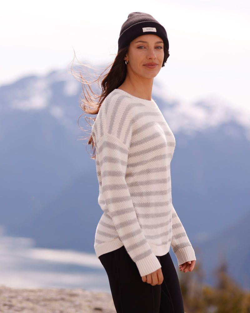 White-Highline-Drop-Shoulder-Sweater