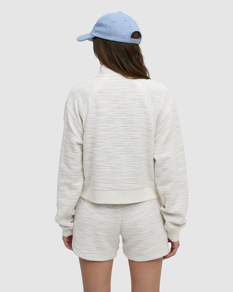White-Relaxed-Fit-Slub-Cotton-Quarter-Zip