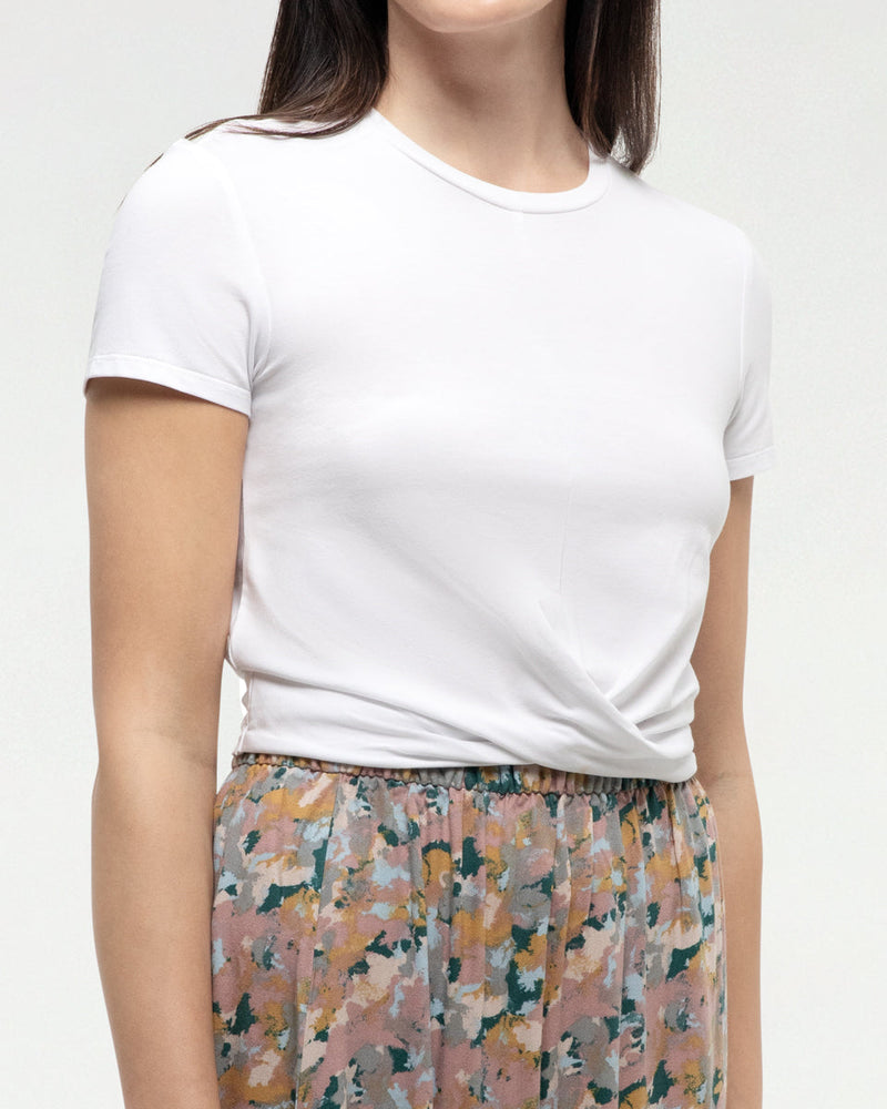 White-Twist-Front-Shortsleeve-T-Shirt