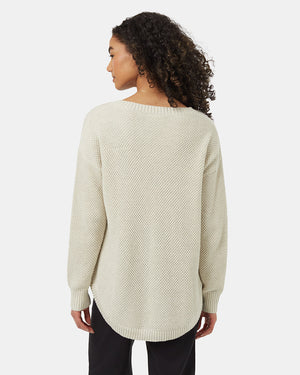 White-Womens-Organic-Cotton-Knit-Sweater