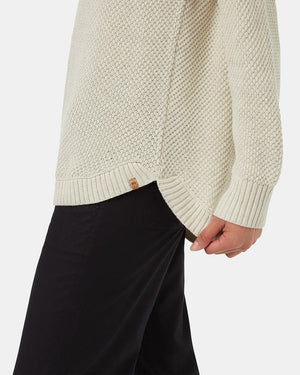 White-Womens-Organic-Cotton-Knit-Sweater