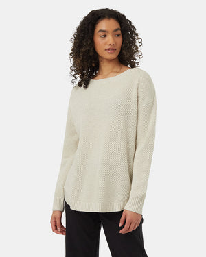 White-Womens-Organic-Cotton-Knit-Sweater