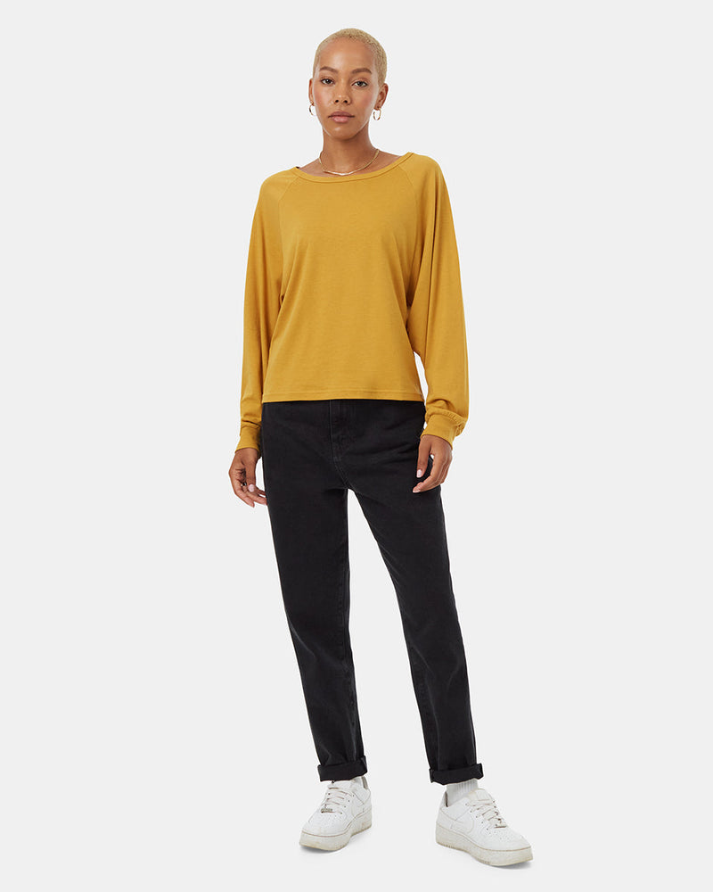 Yellow-Organic-Cotton-Turtleneck-Sweater