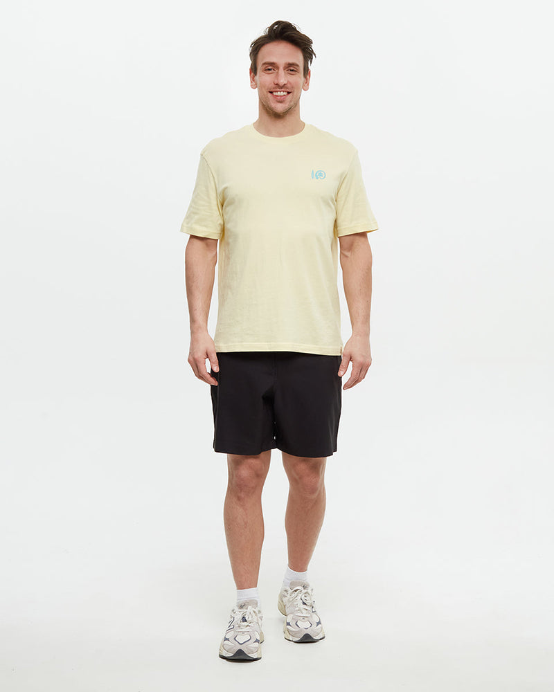 Yellow-Relax-Fit-Printed-Graphic-T-shirt