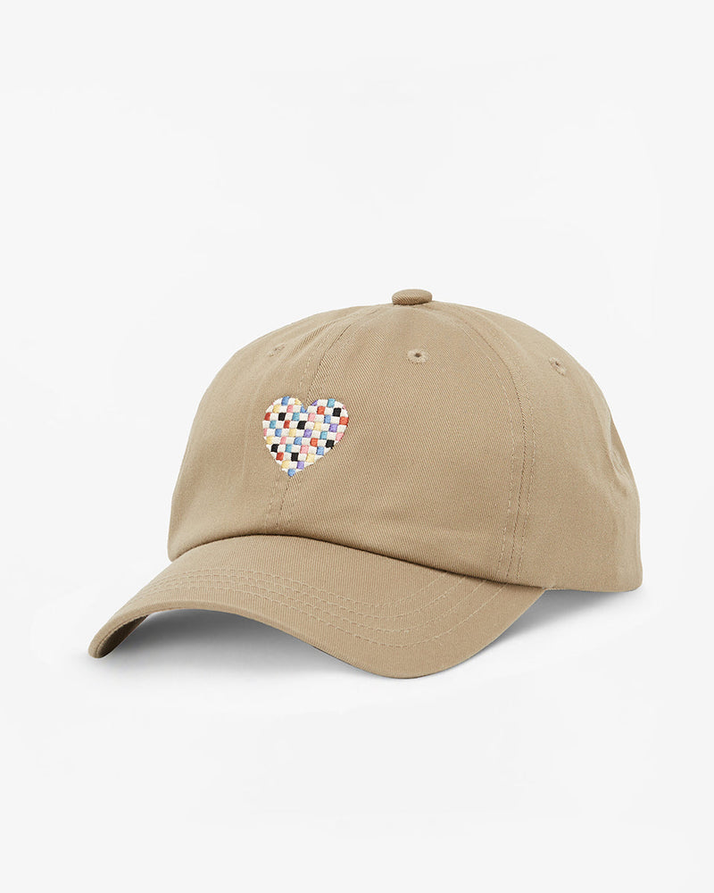 Beige Adjustable Organic Cotton Baseball Cap