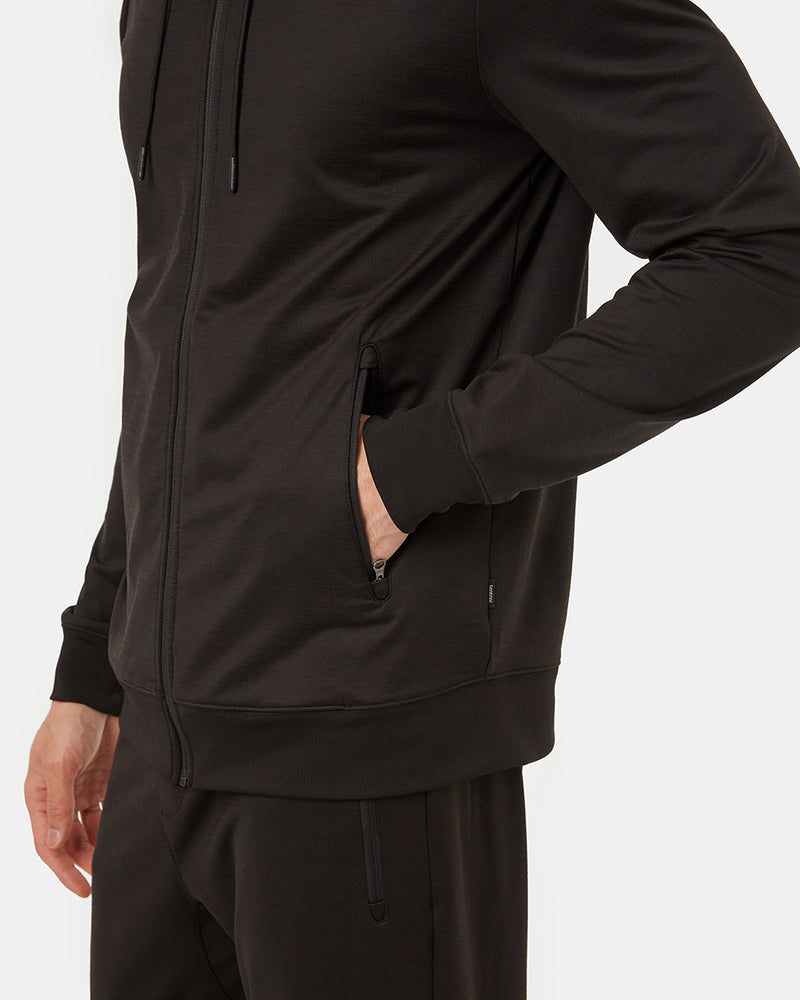Black-Knit-Zip-Up-Hoodie