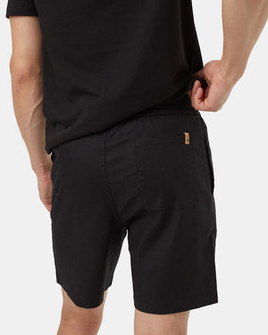 Black-Mens-Hemp-Mid-Rise-Shorts