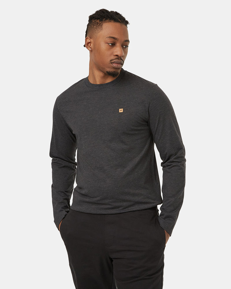 Black-Mens-Long-Sleeve-Crew-Neck-Sweatshirt