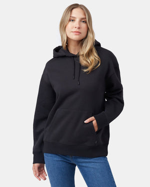 Black Organic Cotton Oversized Hoodie