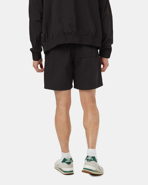 Black-Recycled-Nylon-Adjustable-Shorts