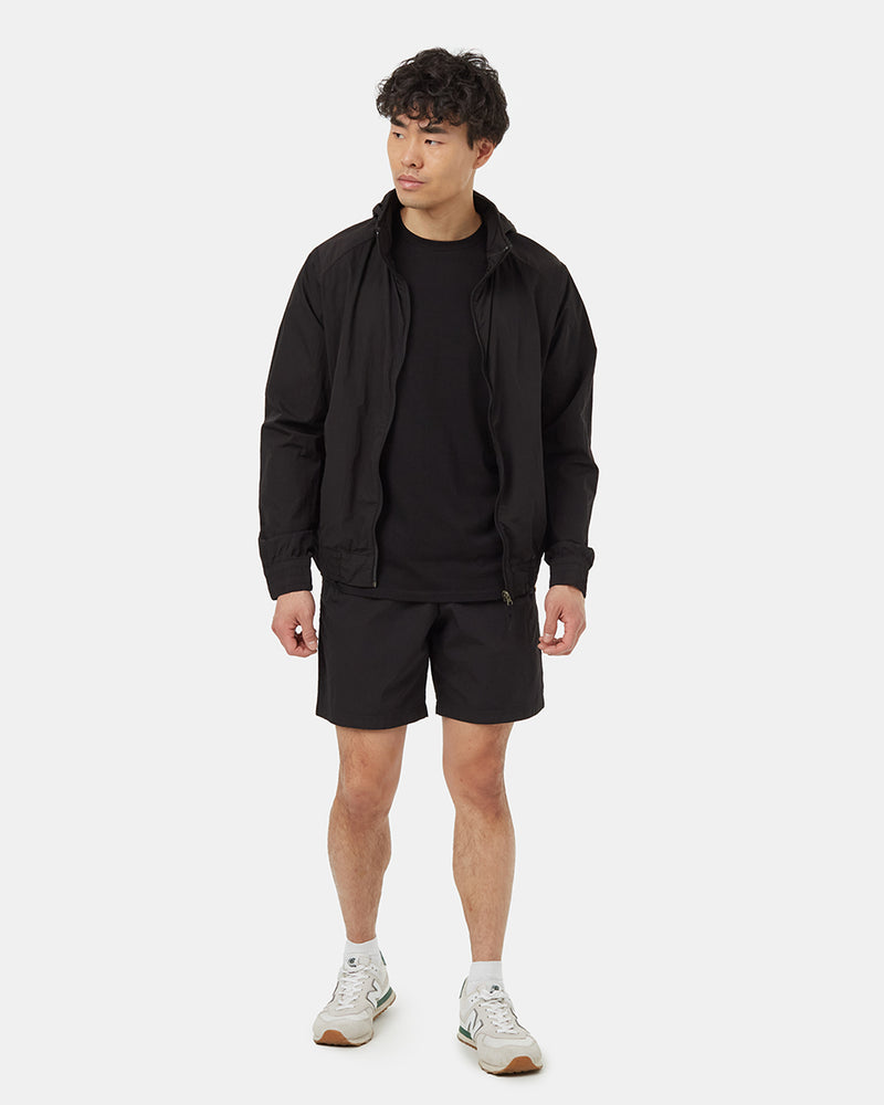 Black-Sustainable-Packable-Hooded-Jacket
