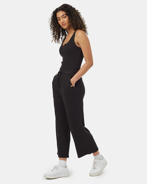 Black-Waffled-High-Rise-Cropped-Pant