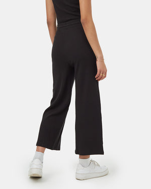 Black-Waffled-High-Rise-Cropped-Pant