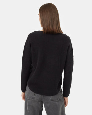 Black-Women_s-Eco-Friendly-V-Neck-Knit-Sweater