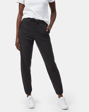 Black Women's Eco-Friendly High-Rise Joggers