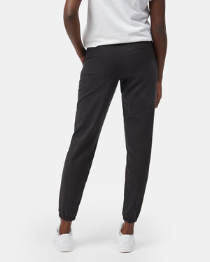 Black Women's Eco-Friendly High-Rise Joggers