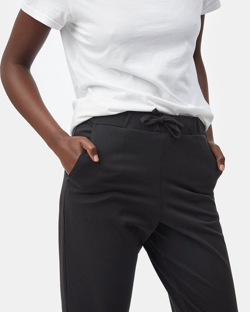 Black Women's Eco-Friendly High-Rise Joggers