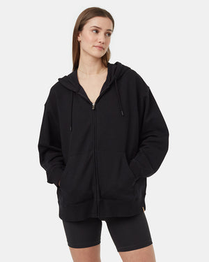 Black-Womens-Eco-Friendly-Hooded-Zip-up