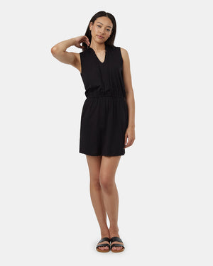 Black-Womens-Recycled-Polyester-Dress