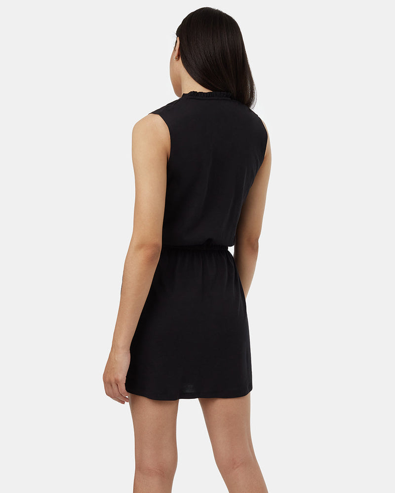Black-Womens-Recycled-Polyester-Dress