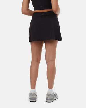 Black-Womens-Recycled-Polyester-Skort