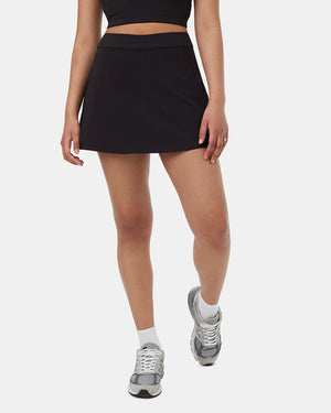 Black-Womens-Recycled-Polyester-Skort