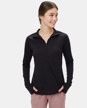 Black-Womens-Sport-Long-Sleeve-Top