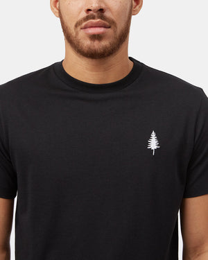 Black Crew Neck Graphic Tee