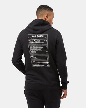 Black Graphic Pullover Hoodie