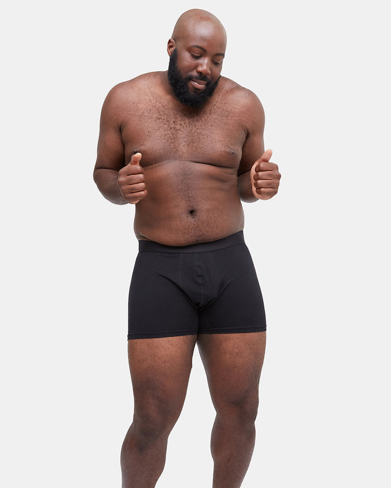 Black Men's Boxer Briefs