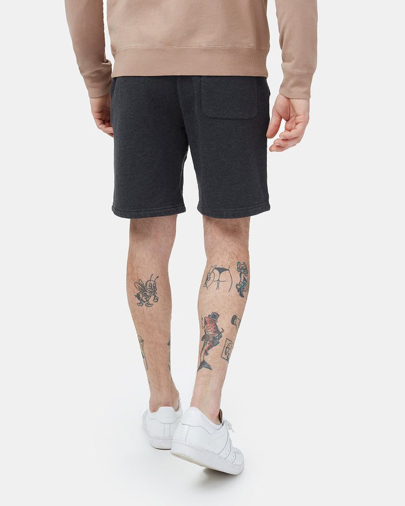 Black Men's Organic Cotton Fleece Sweatshorts
