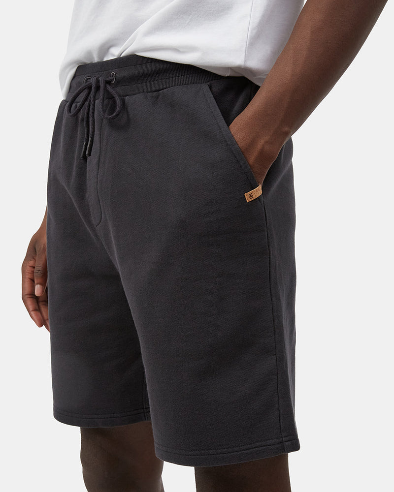 Black Men's Organic Cotton French Terry Sweatshorts