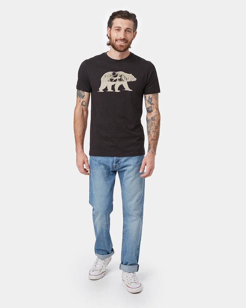 Black Men's Organic Cotton Graphic Tee