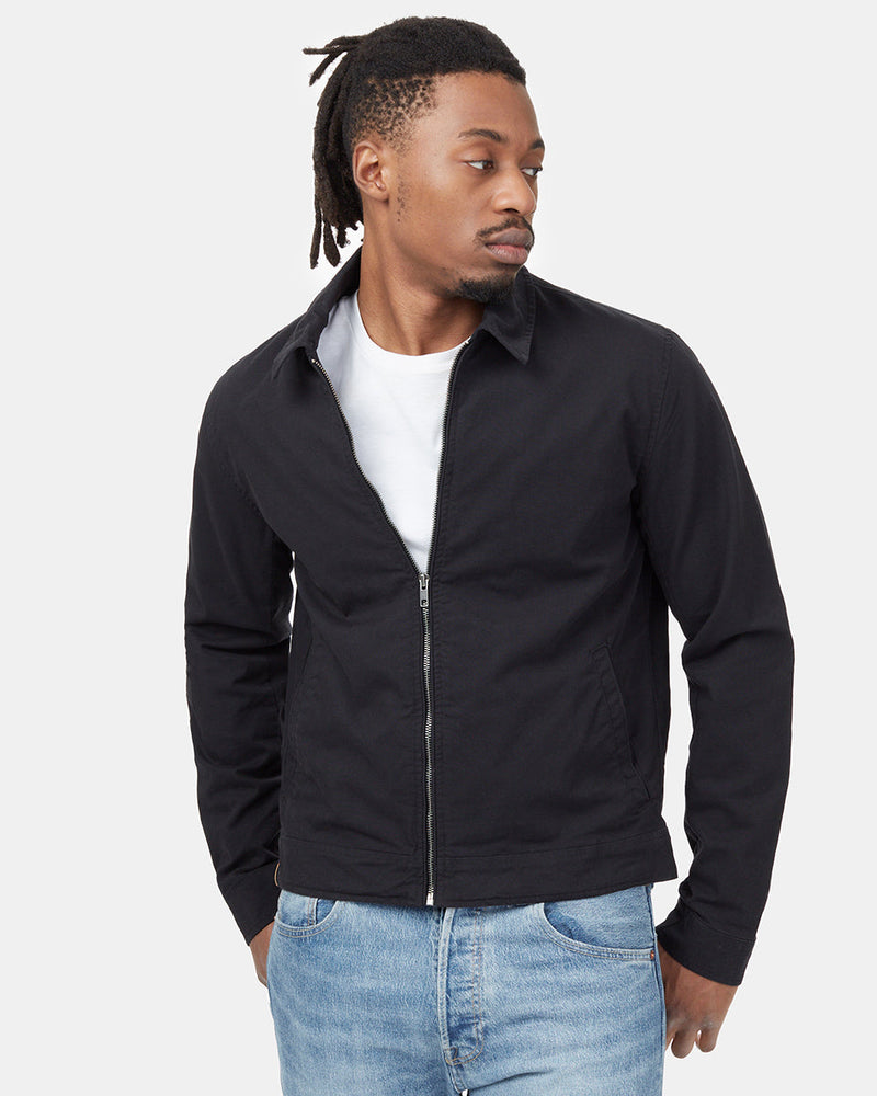 Black Men's Organic Cotton Jacket