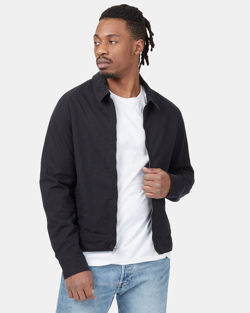 Black Men's Organic Cotton Jacket