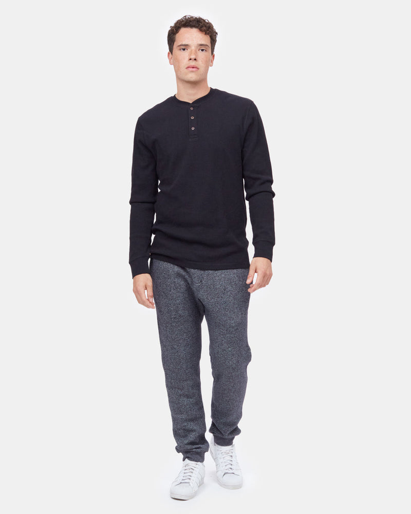Black Men's Organic Cotton Joggers